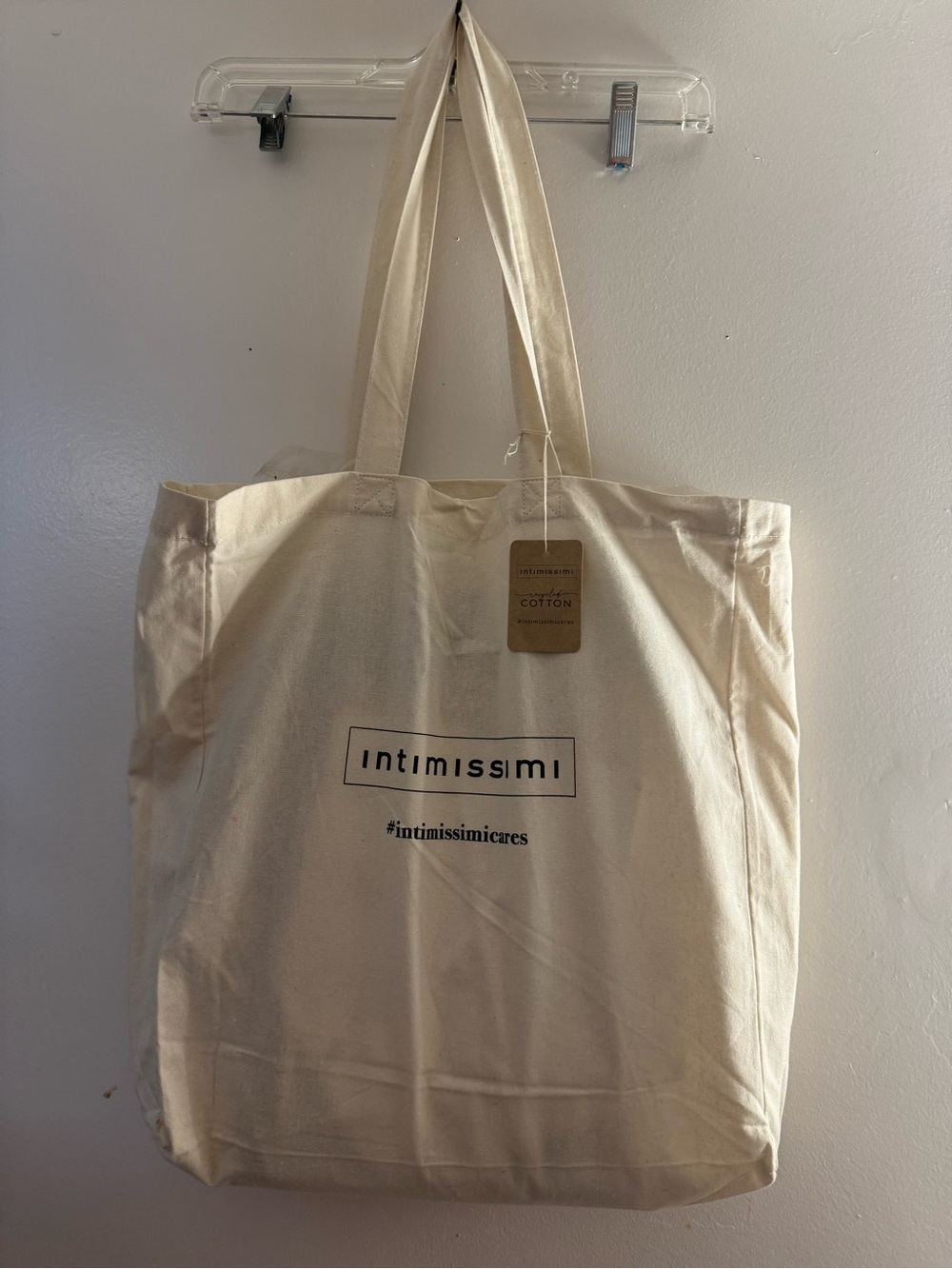 Intimissimi Cares Eco-friendly Natural Canvas Tote Bag — NWT